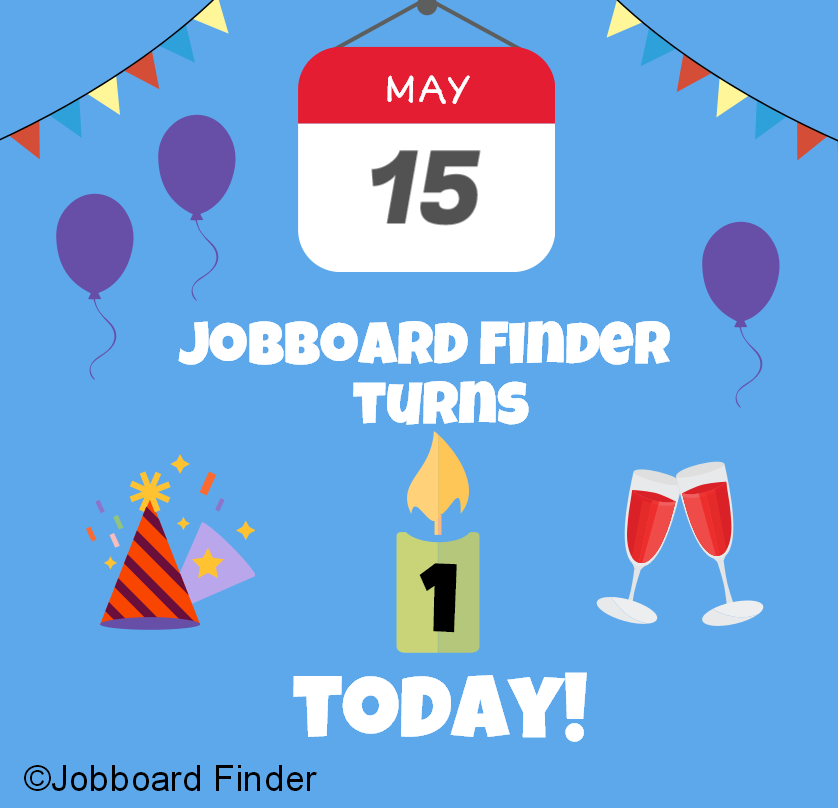 Jobboard Finder turns 1 today!