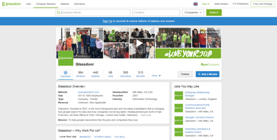 glassdoor profile