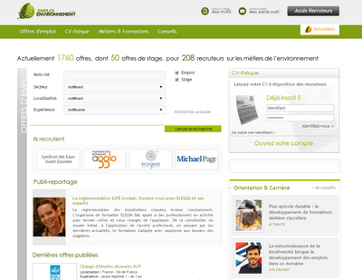 emploi environnement homepage