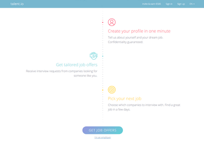 talent.io homepage