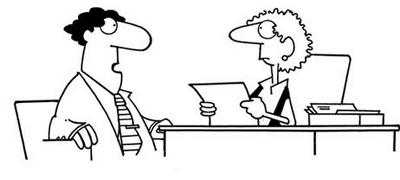 job interview cartoon